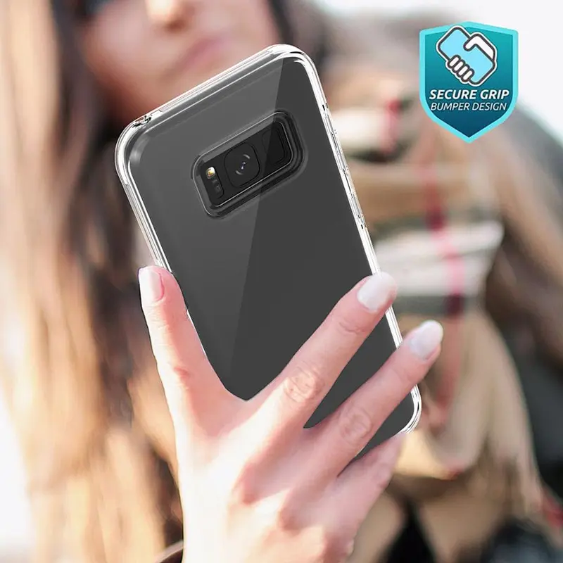 Best quality transparent cell phone cover tpu shockproof oem printing phone case for Samsung S8