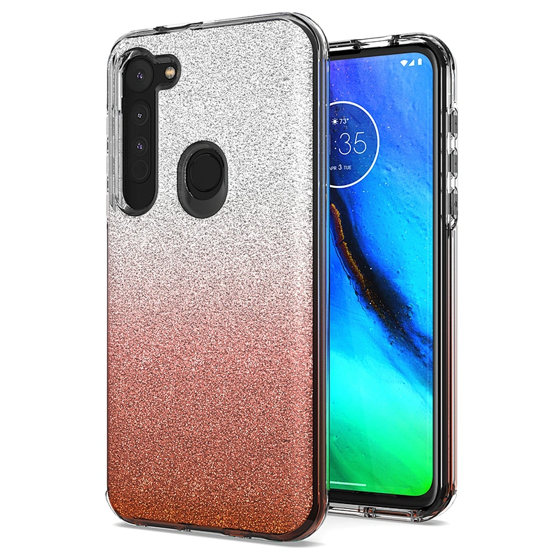 Latest universal Gradient Glitter Shiny mobile cell phone covers For Motorola E6 Plus Play One Hyper E6S
