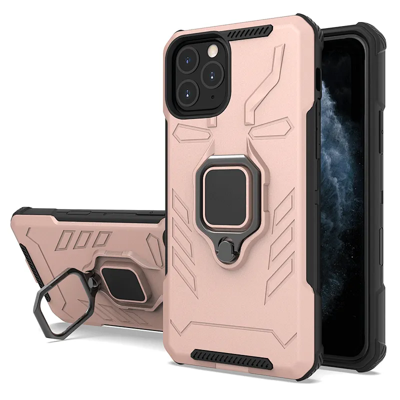 Men Shockproof kickstand Flexible ring holder mobile phone case For IPhone 11 pro xr xs max