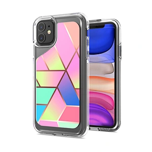 Flower Marble custom printed Groove design three-dimensional effect cell phone case For IPhone SE 2020 11 pro max