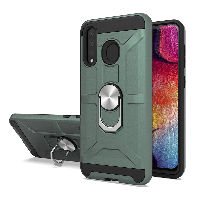 Best quality 360 degree rotating magnetic ring kickstand phone case for Samsung A30 A50 A20