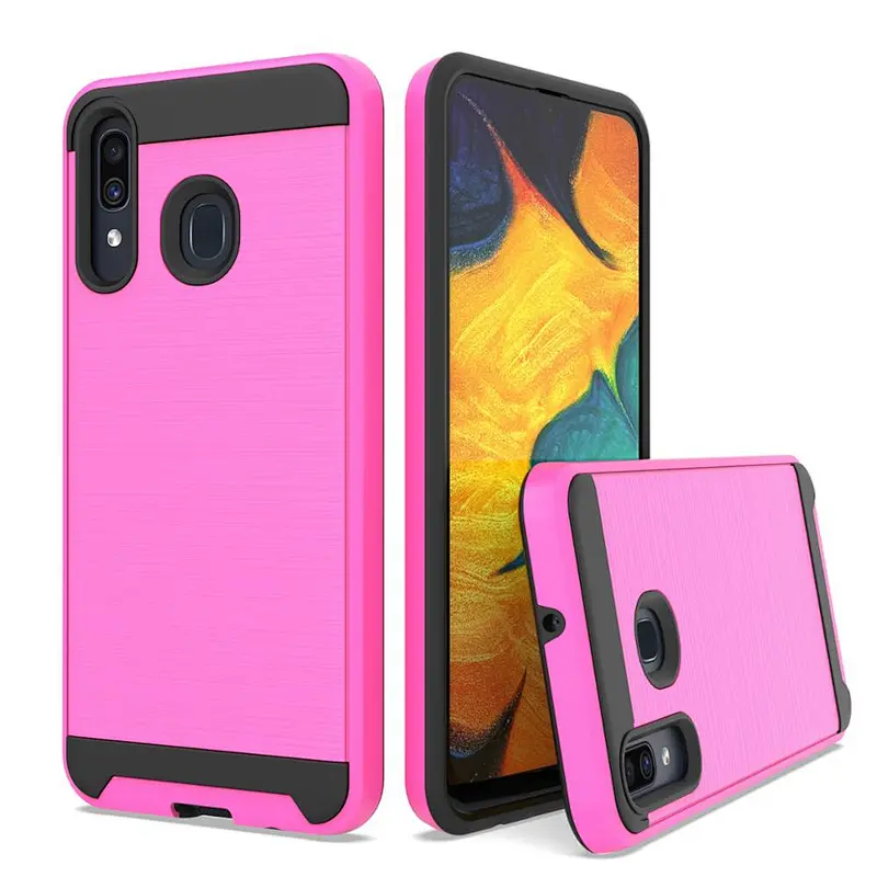For Samsung A51/A515 A71 brushed case custom logo printed phone case
