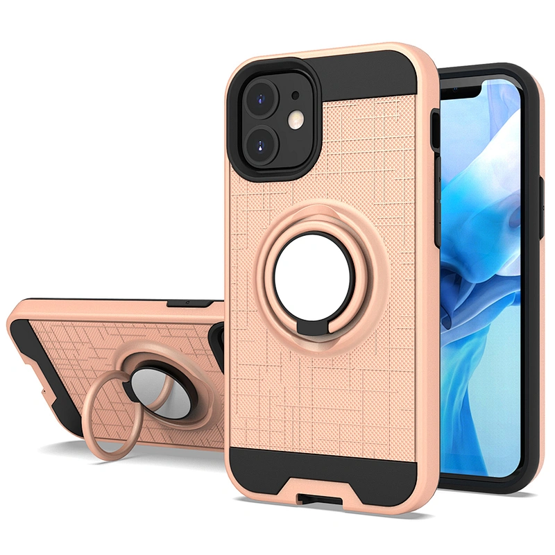 Tpu Pc Ring Holder Car bracket Kickstand Phone Covers For IPhone 11 pro xr xs max 12