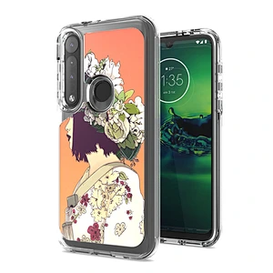 Fashionable custom IMD mobile phone back cover case for Motorola G8 Plus Power G Stylus