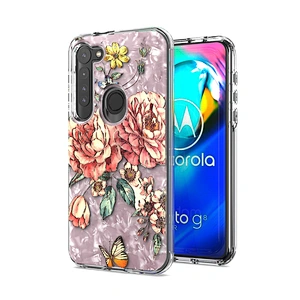 3 in 1 pink color Custom printed case for cell phone cover case for Motorola G power 2020 G8 power Lite