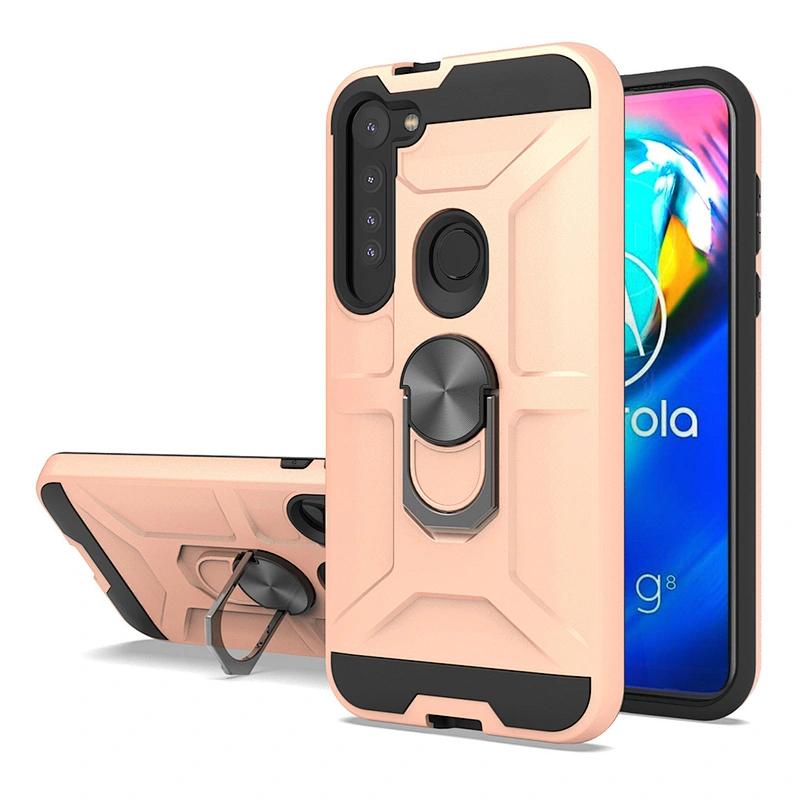Men custom logo kickstand flexible ring holder phone case For Motorola Moto G8 E7 G8 Power lite E6S