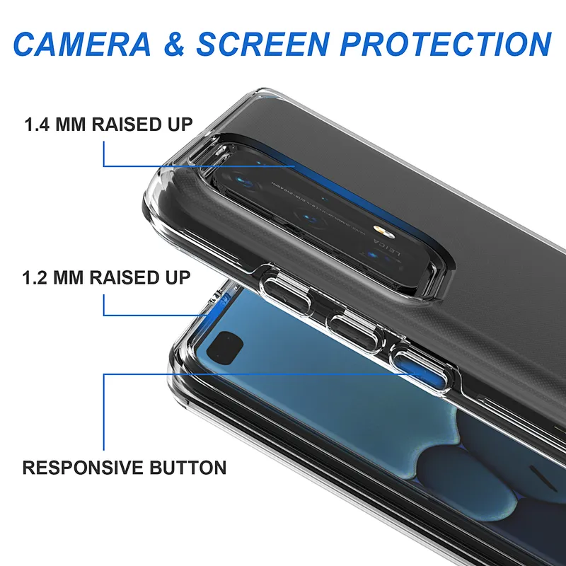 wholesale shockproof 2 in 1 TPU PC clear phone case for Samsung S20 Note 20 cases