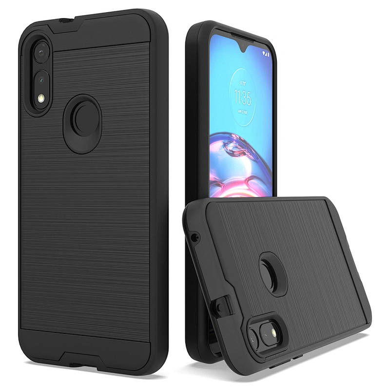Wholesale price carbon tpu cell phone cases with personalised images for Motorola E 2020 E7