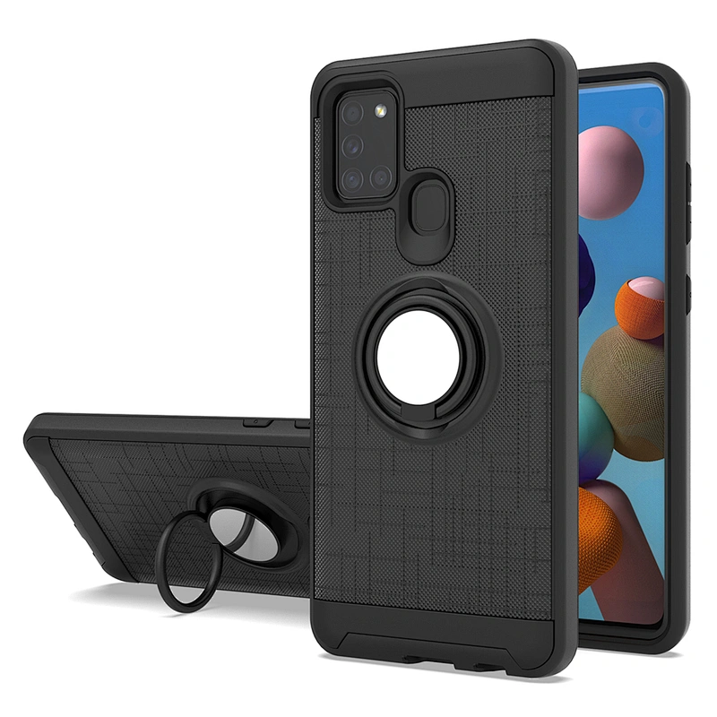Protection shockproof 2 in 1 360 magnetic ring phone cover for Samsung A11 A21 A71 A21S