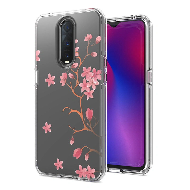 Best seller custom design ultra clear tpu pc 2 in 1 combo phone case for Oppo R17 Pro