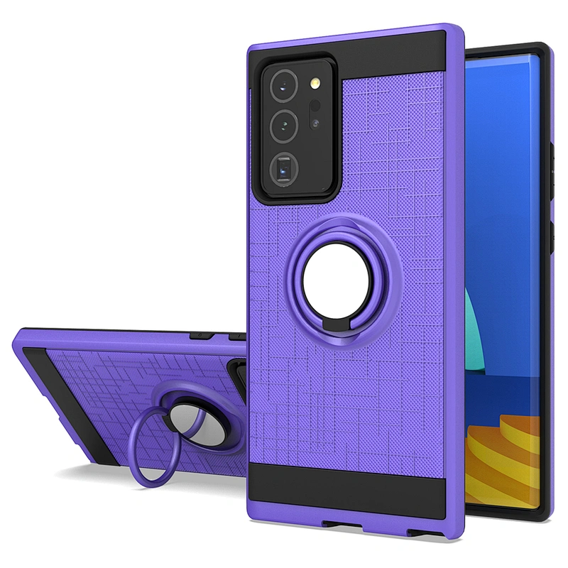 Anti-fall shockproof tpu pc 2 in 1 bulk phone cases ring holder for Samsung Note 20 Ultra