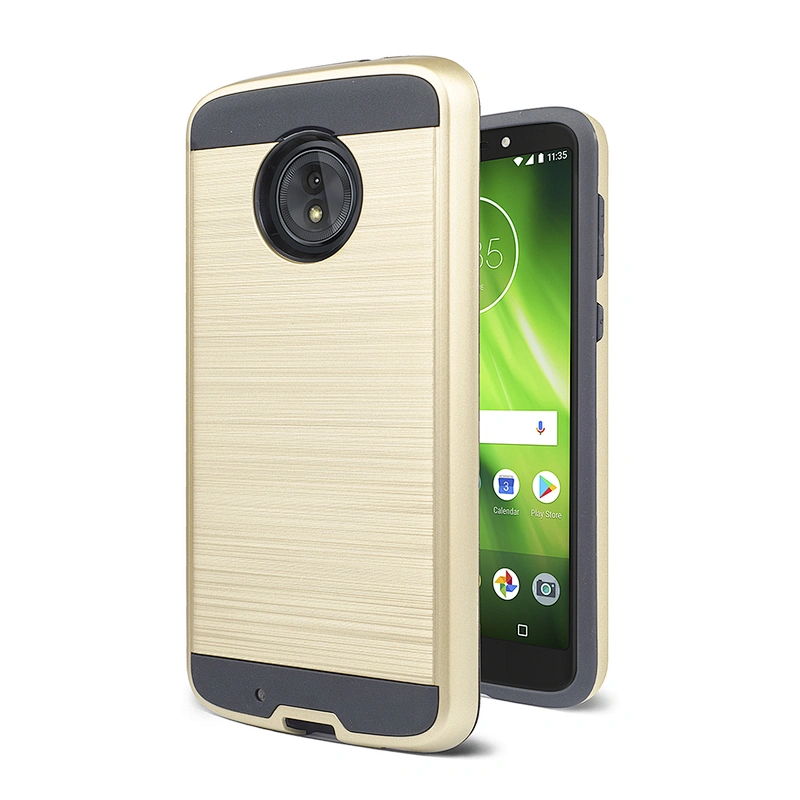 For MOTO E6 case, PC TPU combo case for Motorola G7 hybrid phone case