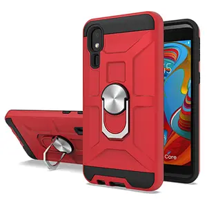 Hot selling TPU PC Phone Case design wholesale cell phone case with holder for MOTO E6