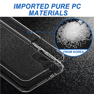 OEM ODM Ultra Clear Back Covers Transparent TPU PC Combo Phone Case For Samsung S30 Plus S21
