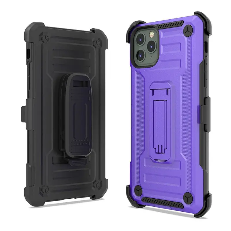 shockproof cases phone case kickstand phone case with belt clip for iphone 11 pro max