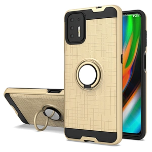 New models back cover cell phone cases with 360 ring holder for Motorola G9 Play Plus