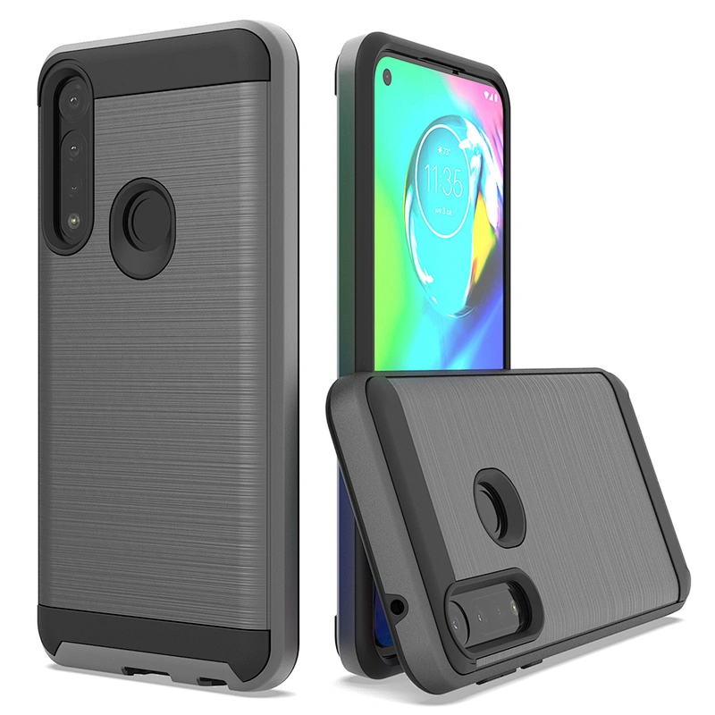 Anti-scratching Brushed Metal Phone Cover For Motorola G8 Power lite E6S one fusion plus G9 PLUS