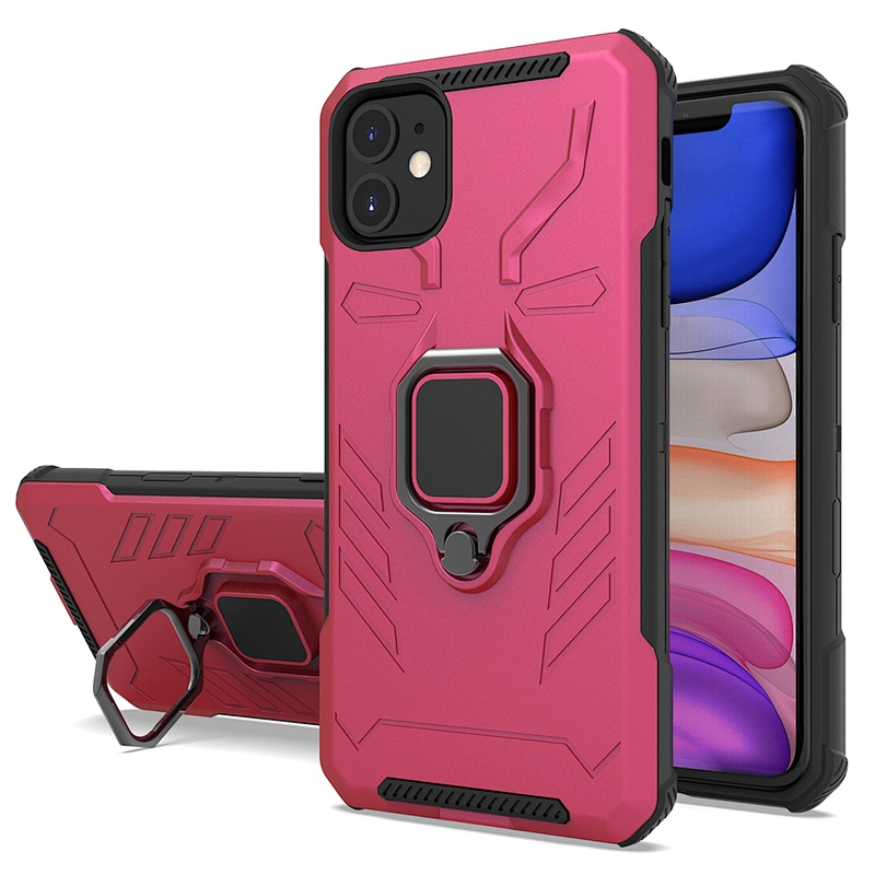 Magnetic Ring Car Bracket Holder TPU PC Cell Phone Case for iPhone 6 7 8 Plus 11 Pro Max