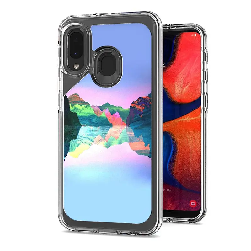 Custom soft TPU PC IMD Printed phone back cover case for Samsung A20 A30 A50 A10S A10E