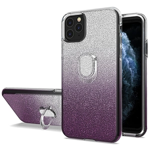 Gradient Shiny Glitter With Holder Cell Phone Covers For IPhone X/Xs Xr Xs Max 11 Pro Max 12