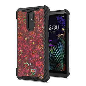 Fashionable Diamond Glitter Sweet Heart Custom Mobile Phone Covers for Motorola Moto E5 Plus Play Go