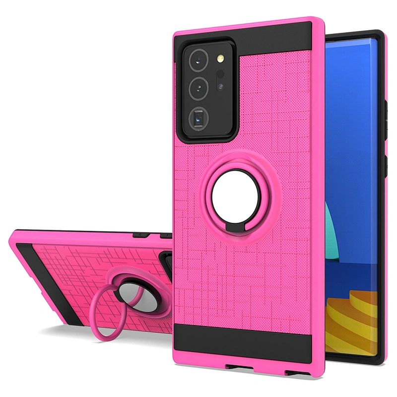Anti-fall shockproof tpu pc 2 in 1 bulk phone cases ring holder for Samsung Note 20 Ultra