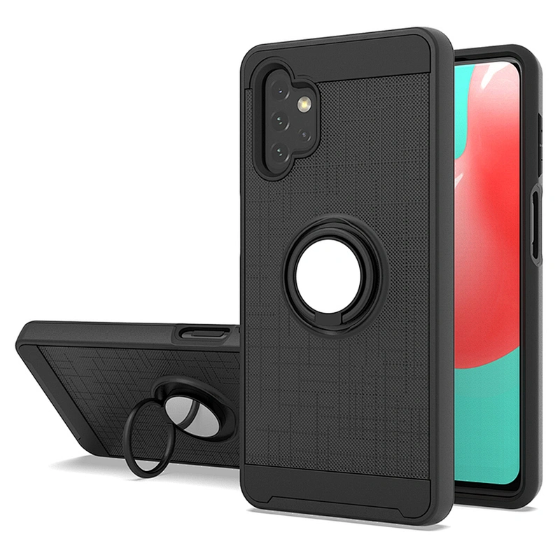 360 Rotatable Ring Holder Kickstand Covers Phone Case For Samsung A32 A12 S30 Ultra Plus