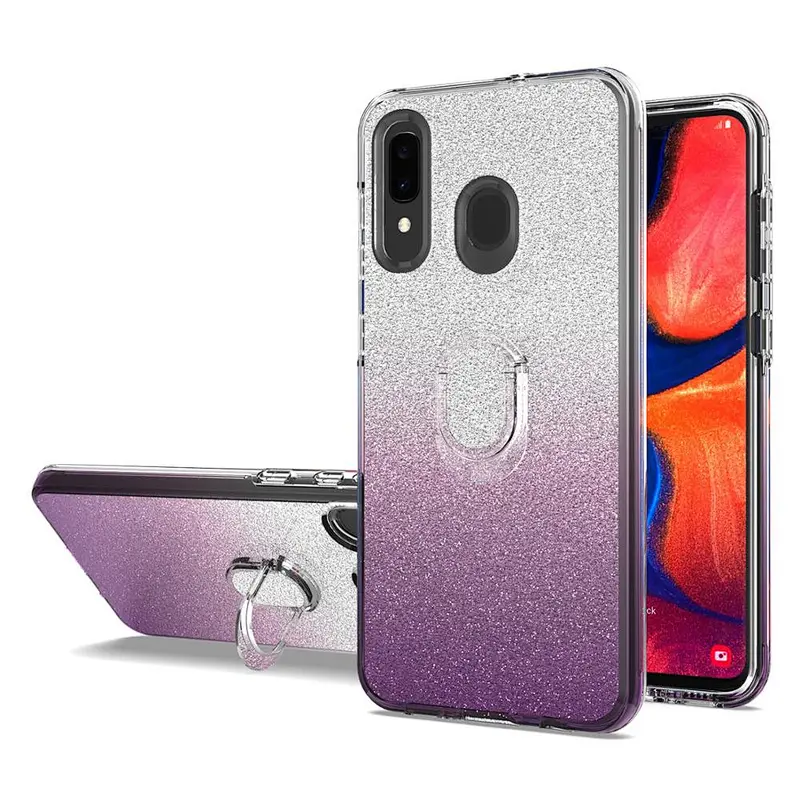 Unique Design Fashion Ring Clear Cell Phone Case For Samsung A20 A30 A50 A30S A50S A10E A20E