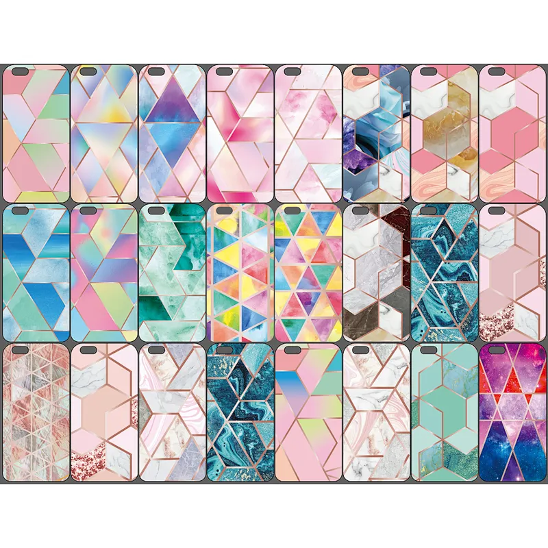 Mobile Back Covers Customized Printed Marble Design Cell Phone Case For Motorola G9 Power E7 Plus