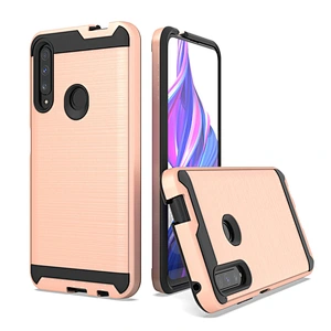 Customized printing brushed metal tpu pc mobile back covers phone case for Huawei P Smart Z