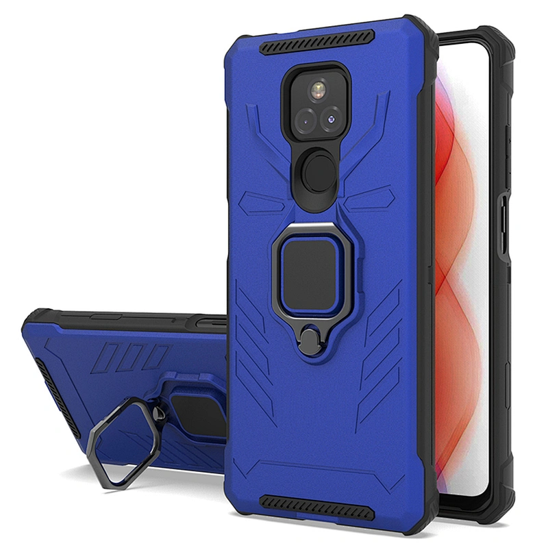 360 Ring Magnetic Phone Case Cover With Stand Holder For Motorola G Play 2021 Power Stylus