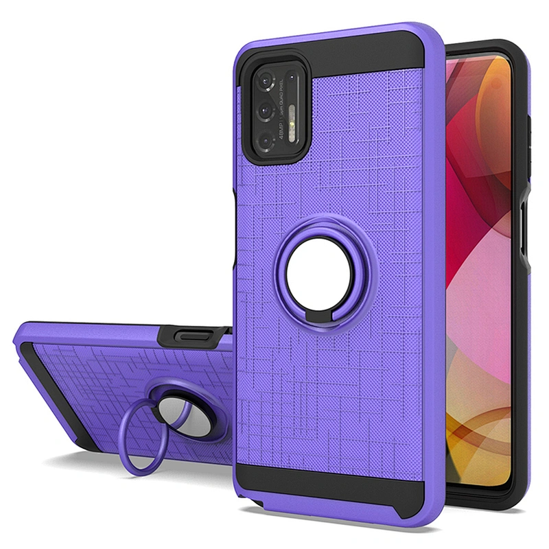 Classic 360 Degree Phone Case Back Cover With Ring Stand For Motorola G Stylus 2021 Power Play E7
