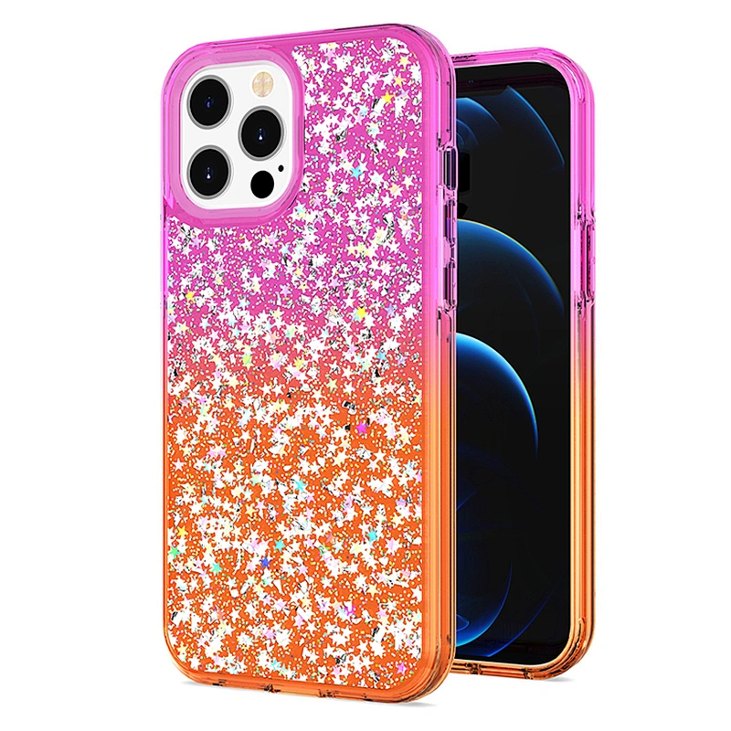2021 Luxury New Epoxy Bling Glitter cell phone case for IPhone 11 12 pro max mini