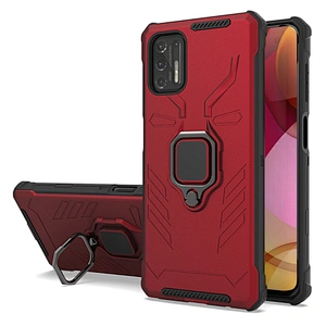 Anti shock holder back cover phone cases with metal ring stand for Mototola G Play Power Stylus 2021