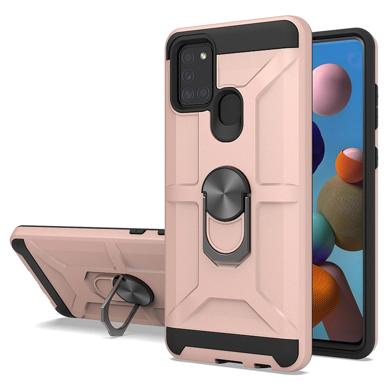 2020 new magnetic ring holder stand cover movil case for Samsung A21S cover