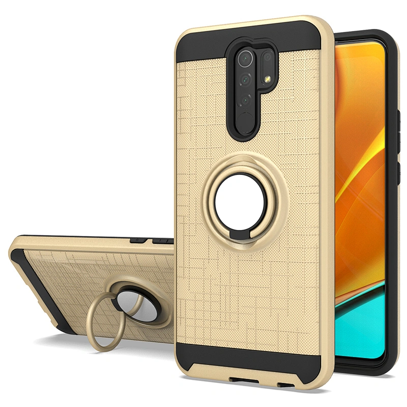 Strong protective case phone back covers with metal ring kickstand for Redmi 9 9A 9C