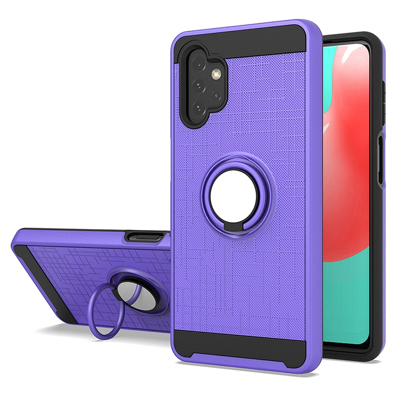 360 Rotatable Ring Holder Kickstand Covers Phone Case For Samsung A32 A12 S30 Ultra Plus