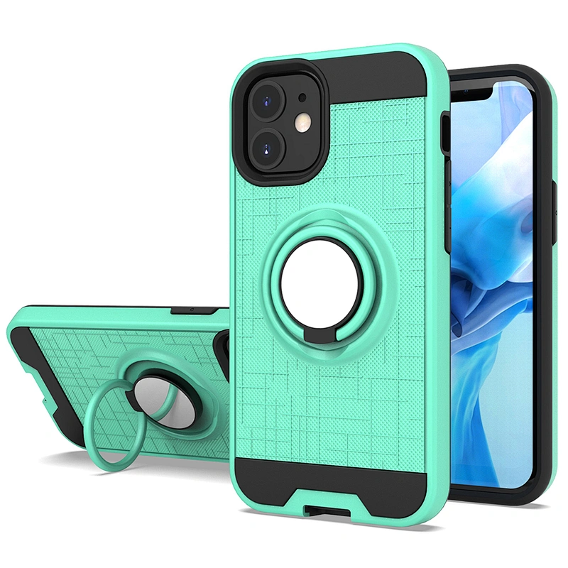Tpu Pc Ring Holder Car bracket Kickstand Phone Covers For IPhone 11 pro xr xs max 12