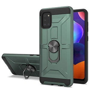 Men design heavy protection phone cases cover with metal ring for Samsung Galaxy A31