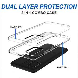2021 Hot selling transparent back cover clear cell phone case for Samsung A02S A12 A32 A52 A72