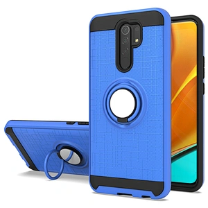 Strong protective case phone back covers with metal ring kickstand for Redmi 9 9A 9C