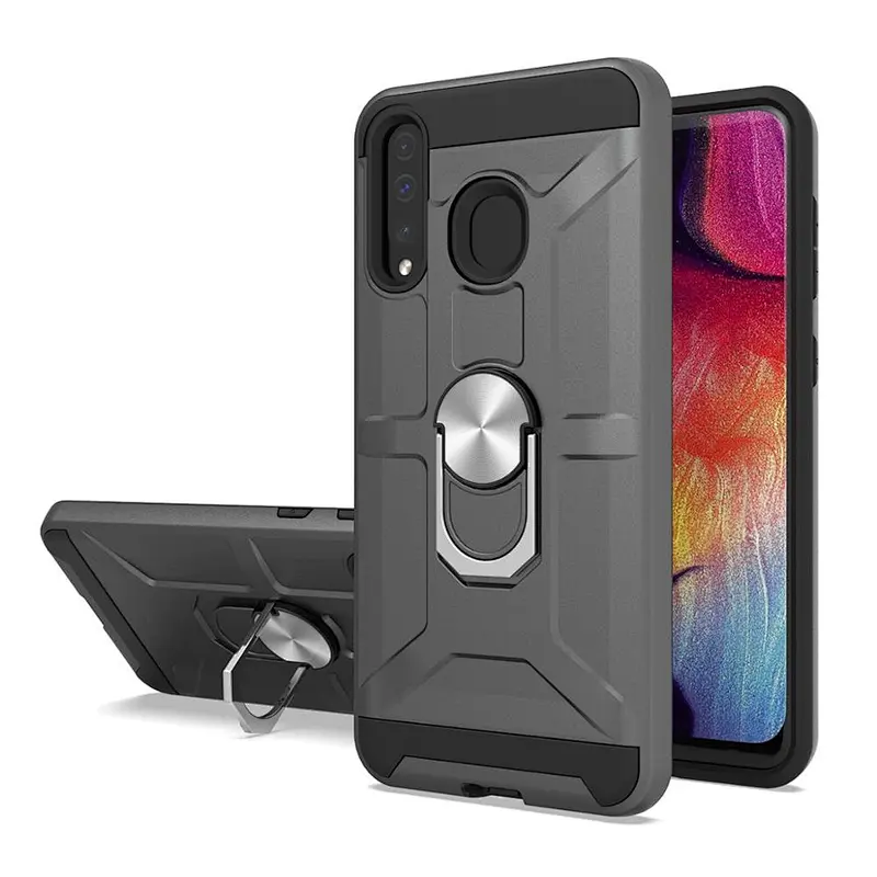 2 in 1 Shockproof Hard PC Soft TPU Back Phone Case For Samsung A10E  A20 A30 A50