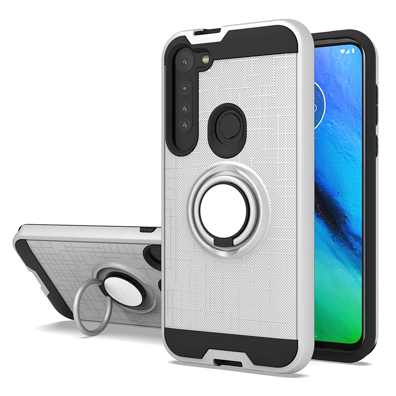 For Moto cell phone case with stand 360 ring holder for Motorola G8 Plus Power G Stylus