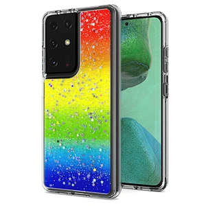 2021 Custom sparkle epoxy giltter bling cell phone cases for Samsung Note 20 cases S21 plus