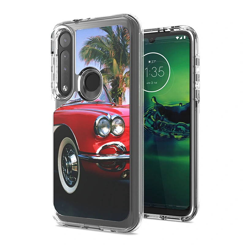 Fashionable custom IMD mobile phone back cover case for Motorola G8 Plus Power G Stylus