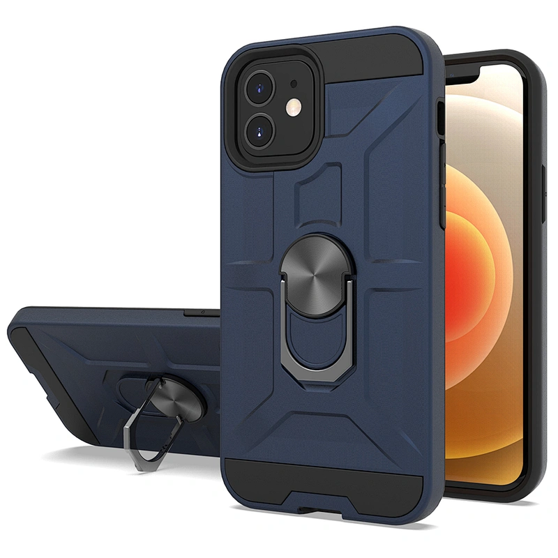 Wholesale mobile phone cases cover with metal ring kickstand for iPhone 12 Pro Max 6.7 inch
