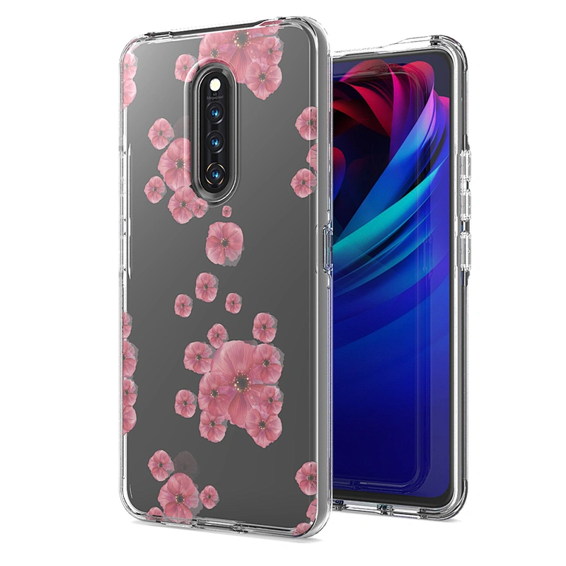Shiny Crystals Cell Phone Case Transparent Clear cell phone cover for OPPO RENO