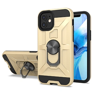 metallic ring bracket anti-shock phone case for IPhone SE  7 8 Plus XS MAX 12 pro