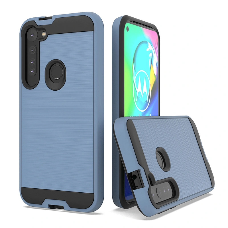 Protection Prevent-slip Brushed Metal TPU PC phone Cover For Motorola Moto E7 G8 G8 Power lite E6S