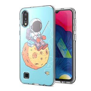 Transparent mobile phone parts for girls clear tpu custom phone cases for Samsung A10 M10 A01 A21